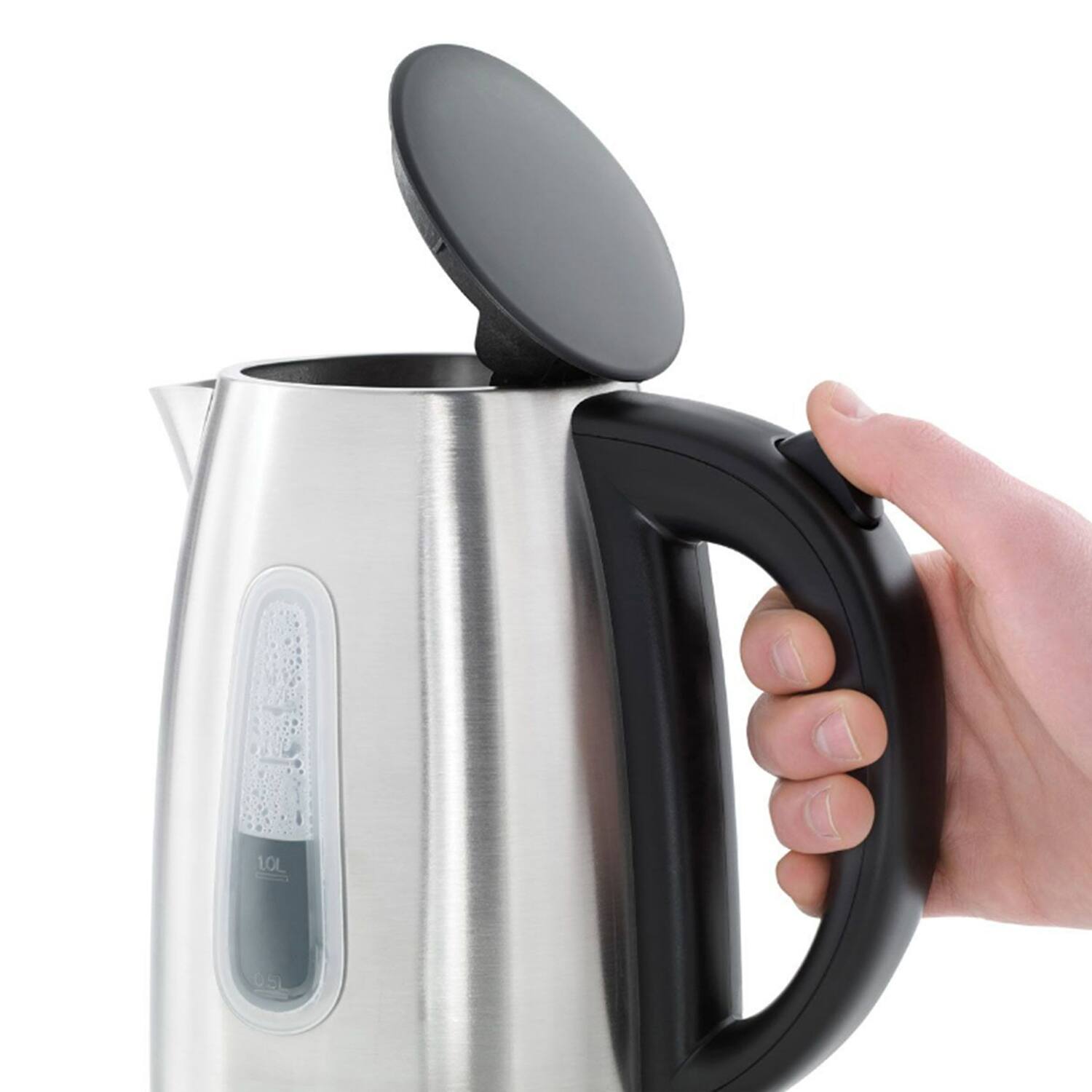 Alt View 2. Starfrit - Starfrit 024010-002-0000 1.8-quart Stainless Steel Electric Kettle - silver.
