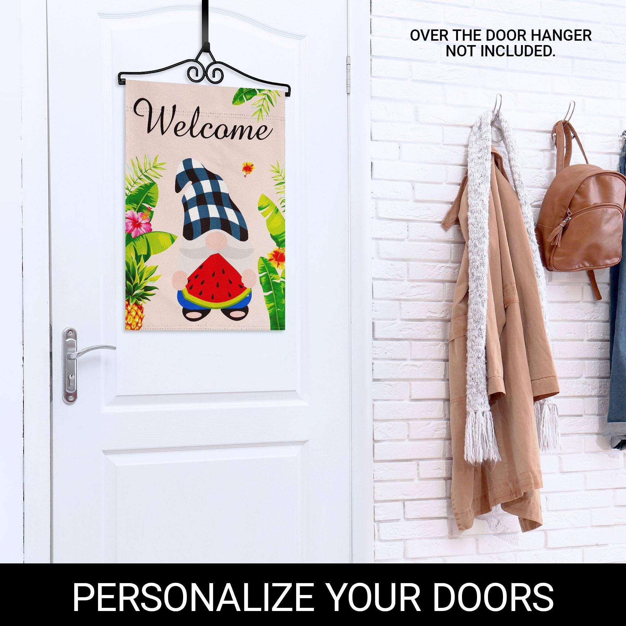 OVER THE DOOR HANGER NOT INCLUDED.

Welcome

PERSONALIZE YOUR DOORS