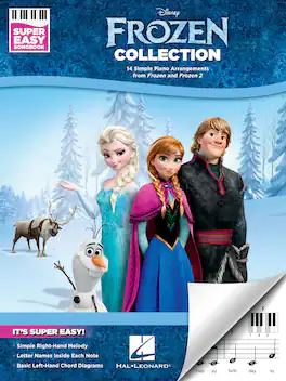 Hal Leonard - Frozen Super Easy Piano Songbook Featuring 14 Disney Songs for Beginner Piano Players and Young Musicians