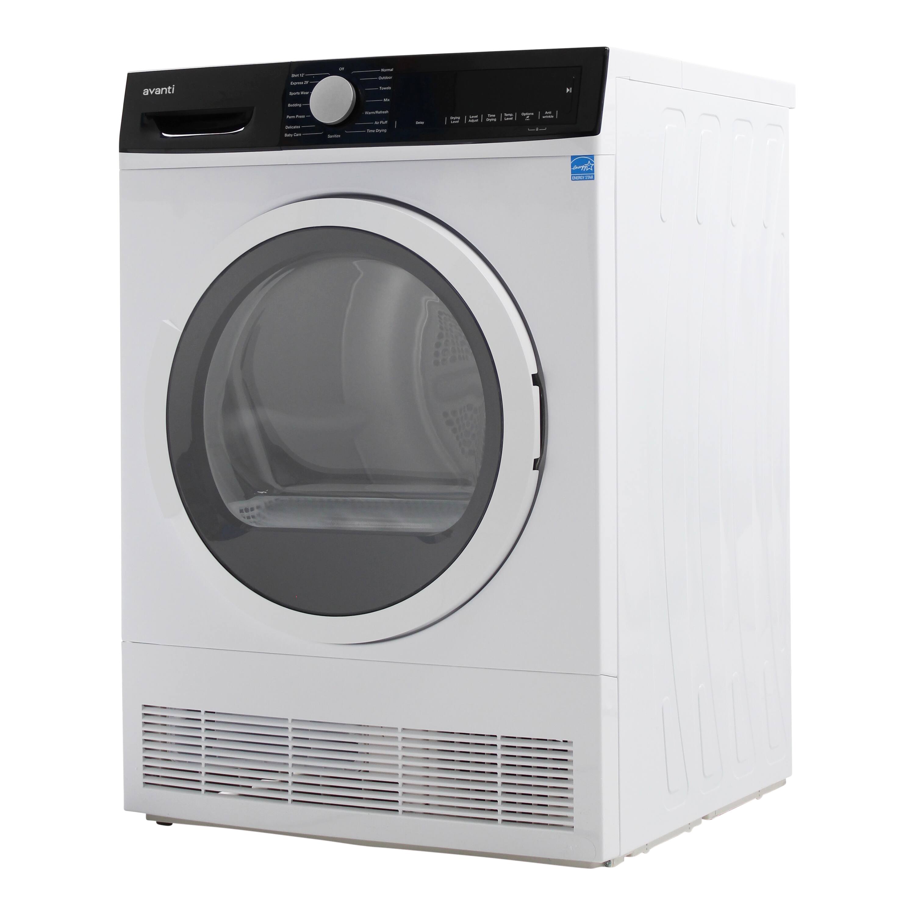 Alt View 9. Avanti - Front Load Clothes Dryer - White.