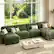 Front. Dyonery - Dyonery 158" Extra Large Modular Sectional Sofa, CHENILLE Fabric, , Tool-Free Assembly,Green - Green.