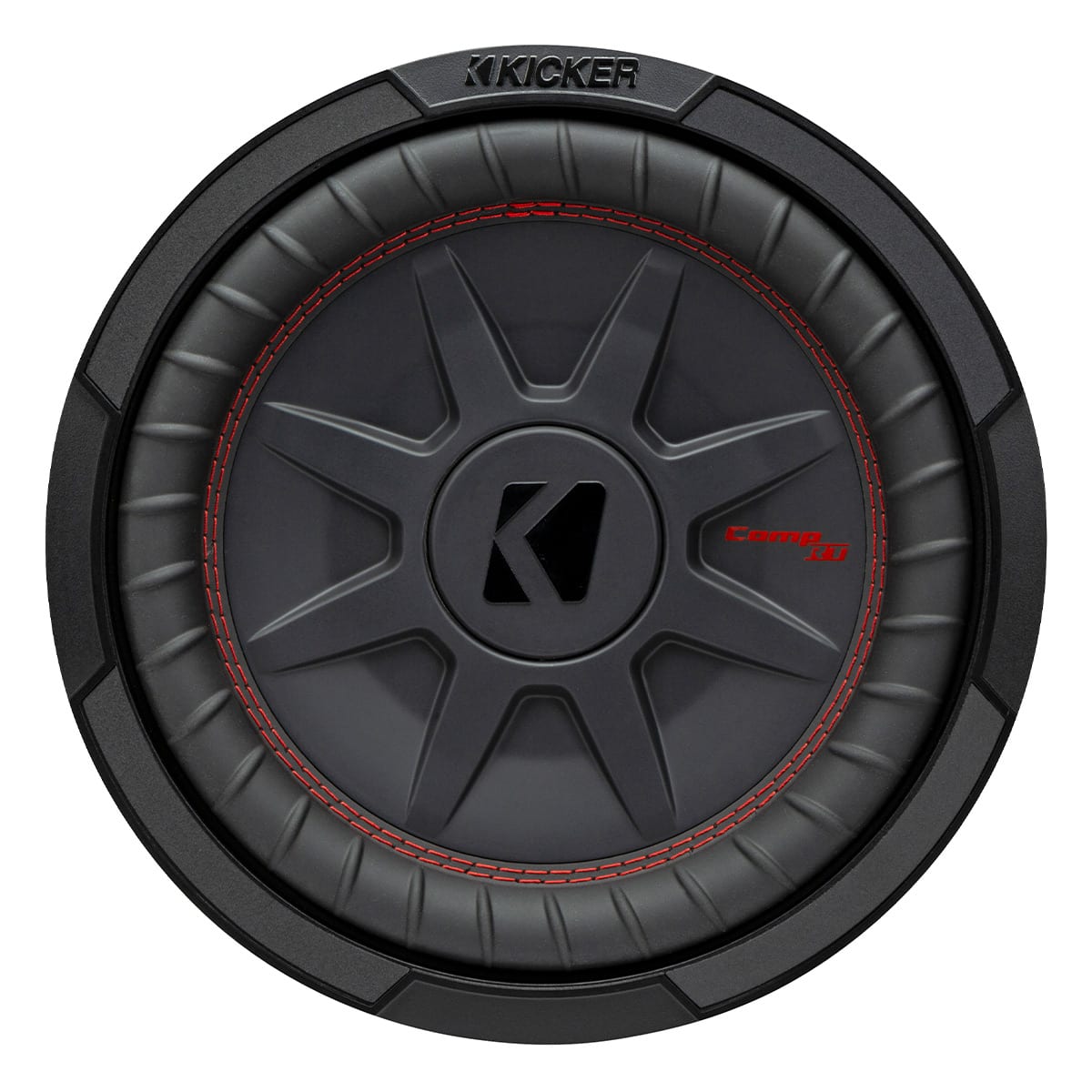KICKER - 48CWRT102 CompRT 10" 2-Ohm DVC Subwoofer - Black