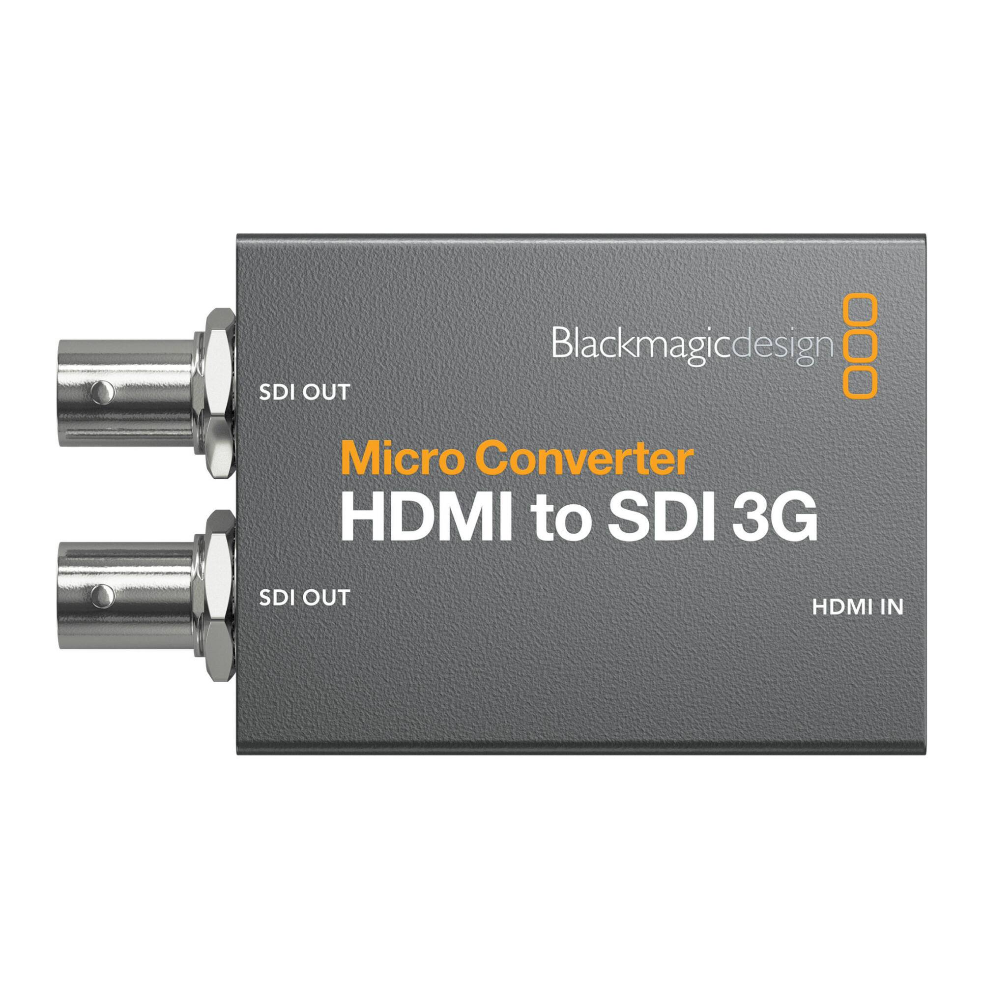 Blackmagicdesign  
Micro Converter  
HDMI to SDI 3G  
SDI OUT  
SDI OUT  
HDMI IN