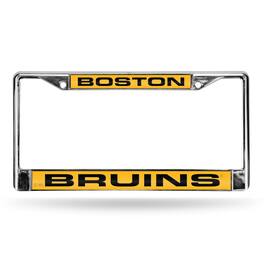 Rico Industries - Boston Bruins Chrome Metal License Plate Frame Holder - Multi