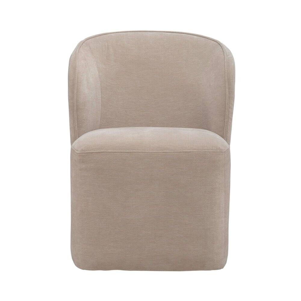 Alt View 1. Liberty Furniture Industries - Accent Dining Chair with Castors - Rounded Arm - Wicker Upholstry - Brown.