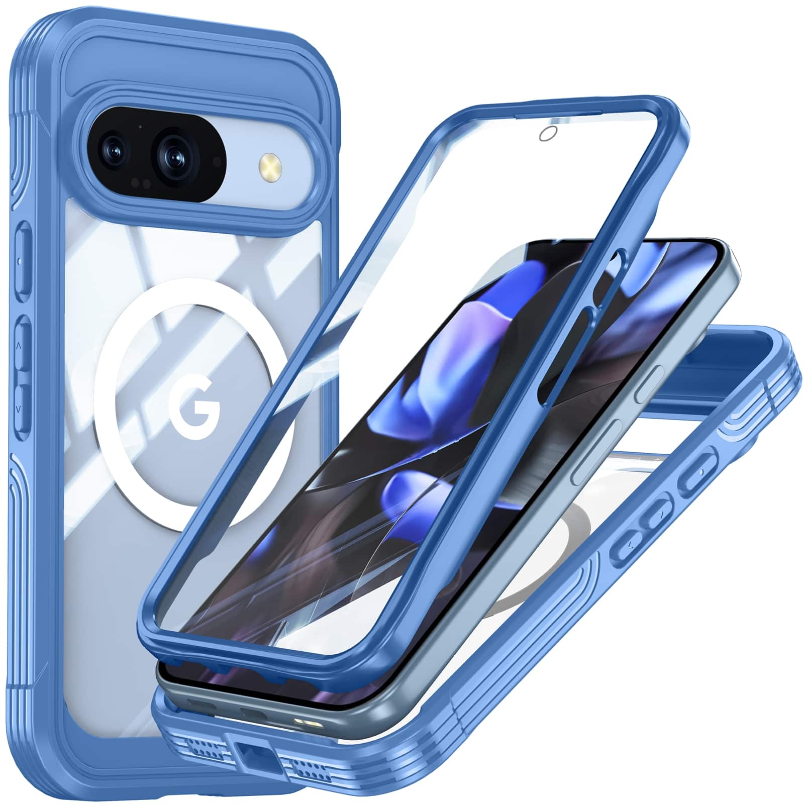 UUCOVER - Full Body Case for Google Pixel 10 /10 Pro, Shockproof Case Built-in Screen Protector Compatible with Mag Safe Cover - Blue price history on PriceWatchPro