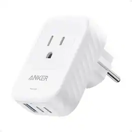 Anker - European Travel Plug Adapter - White