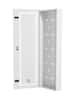 Front. VEVOR - Media Enclosure, 42-Inch, Structured Media Center with Vented Hinged Door, Cable Management Box - White.
