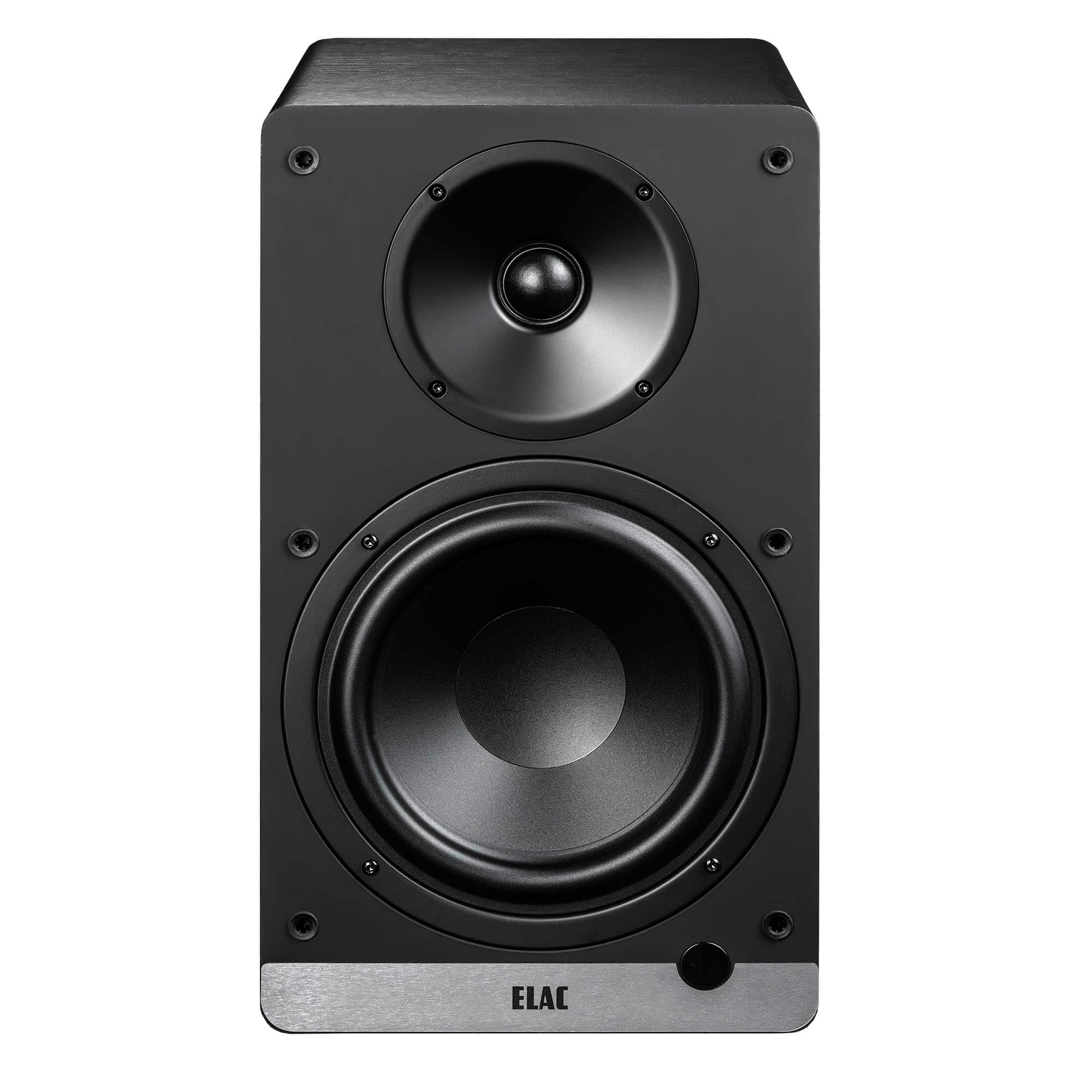 ELAC - DCB61-BK Debut ConneX Powered Speaker - Black - Black/Gray