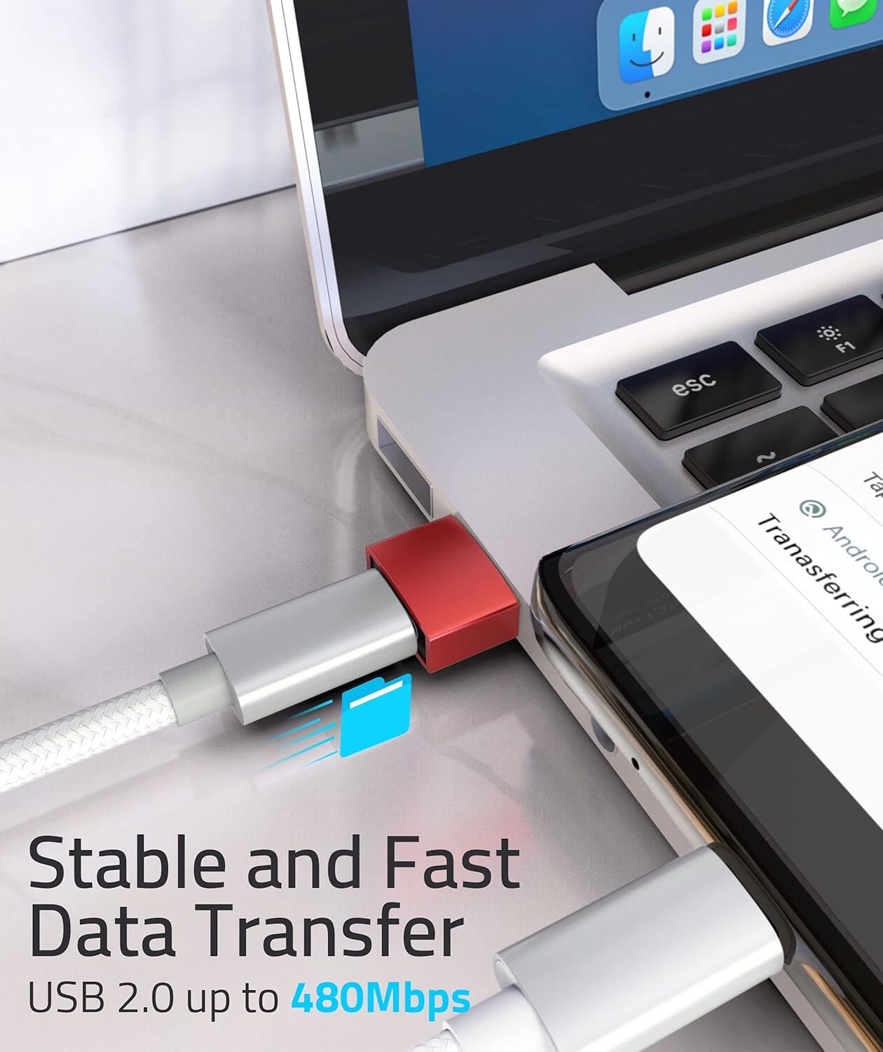 Stable and Fast Data Transfer  
USB 2.0 up to 480Mbps