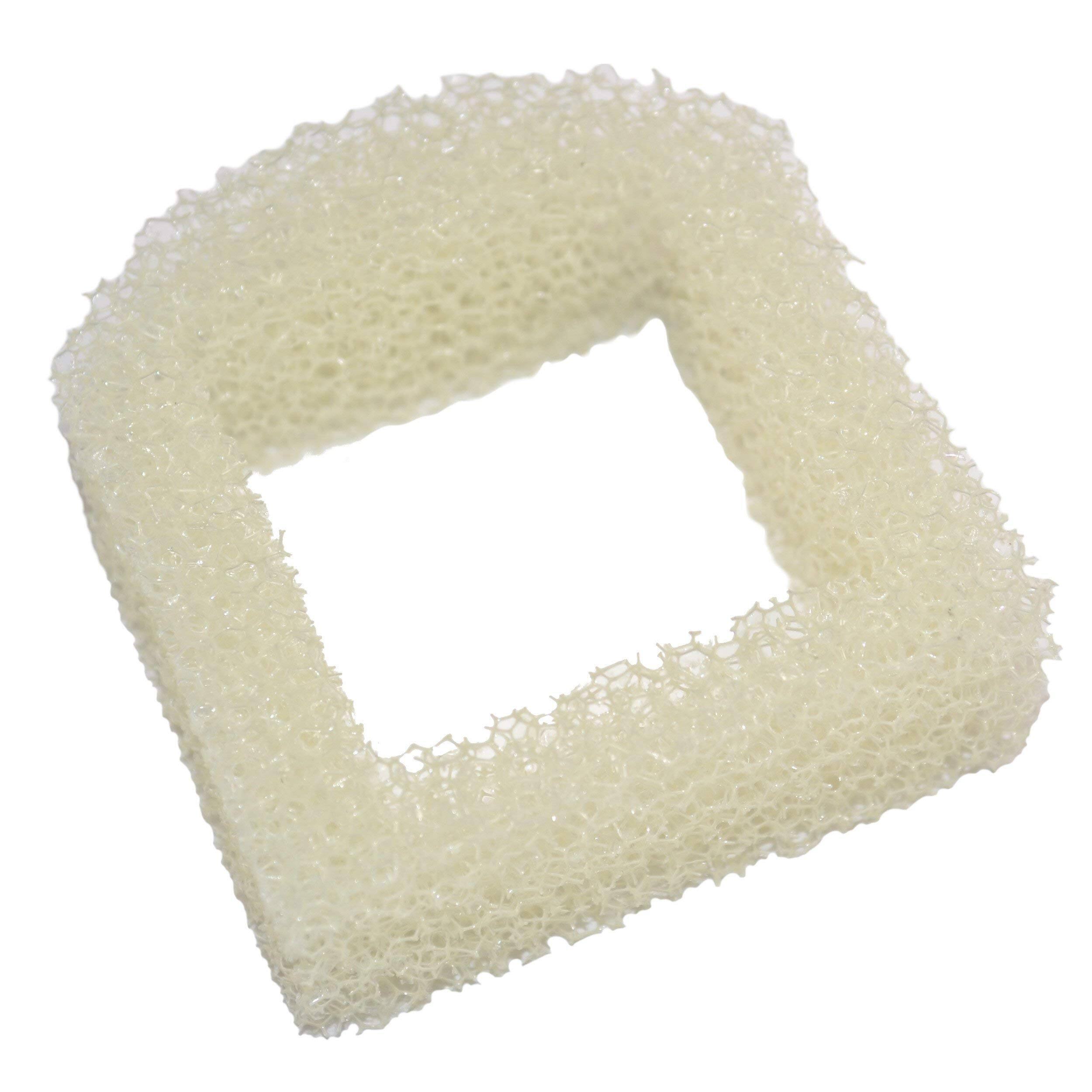 Angle. HQRP - 12-Pack Foam Pre-Filter Replacements for Drinkwell Stainless Steel 360, Avalon, Lotus, Pagoda, Sedona Pet Fountains - White.