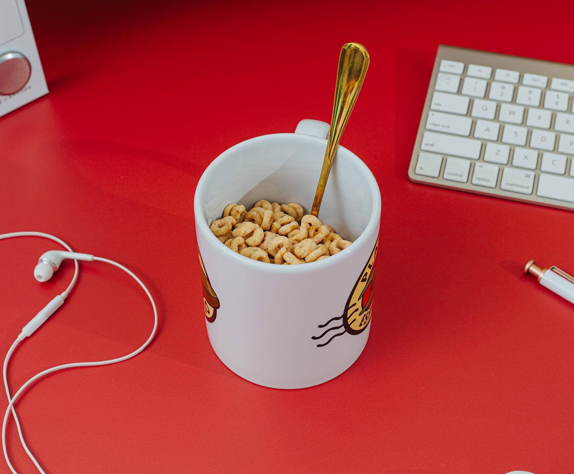 Alt View 3. Silver Buffalo - Futurama "Planet Espresso" Ceramic Mug | Holds 20 Ounces - White.