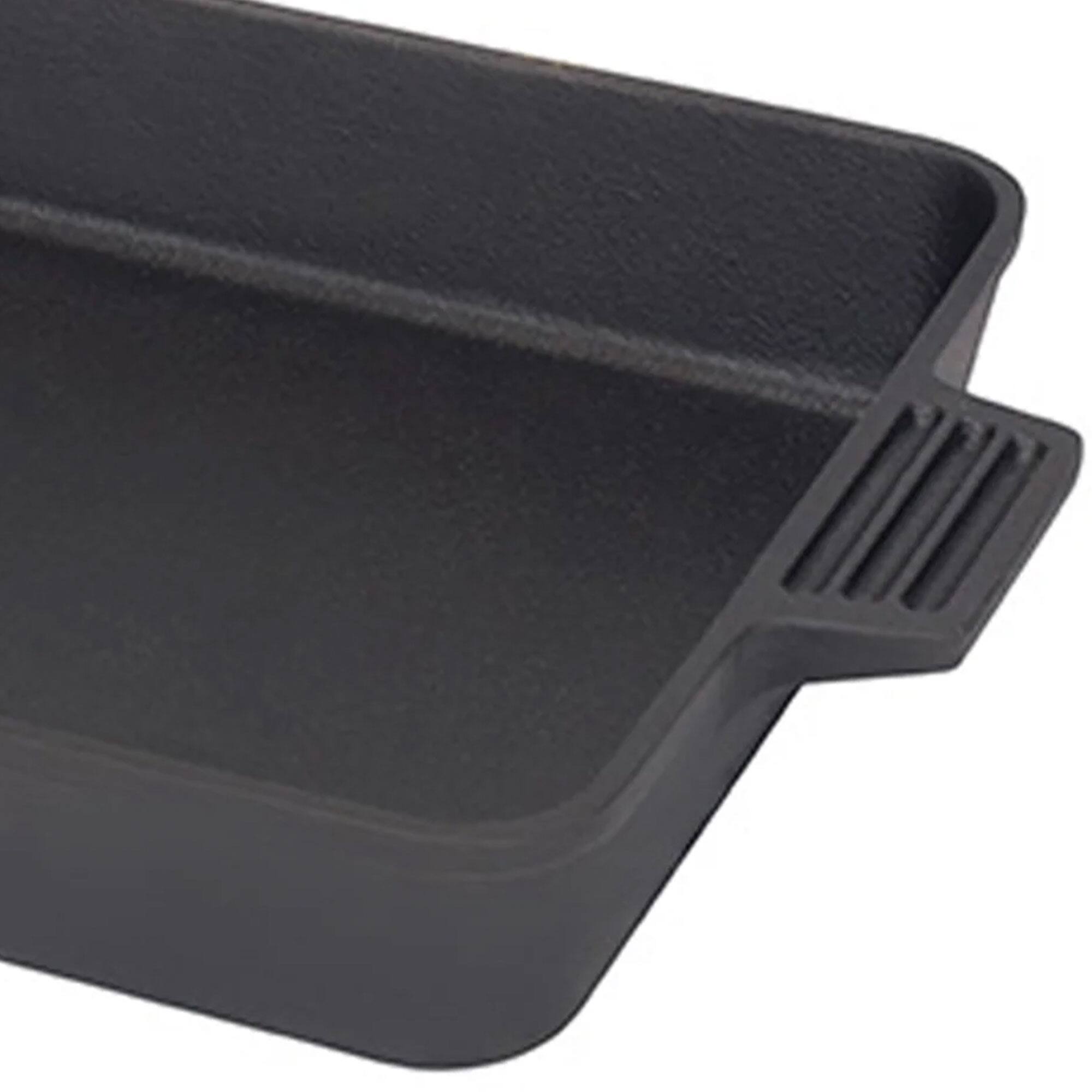 Alt View 1. Bayou Classic - Bayou Classic 9x13 Inch Pre-Seasoned Cast Iron Cake Pan Casserole Bakeware Dish - Black.