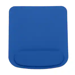 Unique Bargains - Ergonomic Gel Mouse Pad with Wrist Rest Support Memory Foam Mat Non-Slip Base for Office Computers Laptop Keyboard - Blue