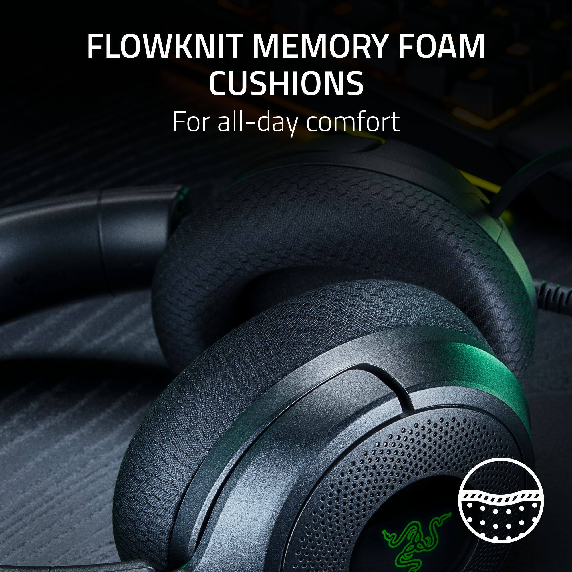 FLOWKNIT MEMORY FOAM CUSHIONS  
For all-day comfort