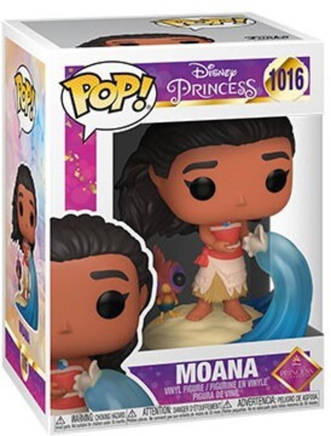 Disney POP! Princess 1016  
MOANA  
Vinyl Figure / Figurine en Vinyle / Figura de Vinilo  
WARNING: CHOKING HAZARD - Small parts. Not for children under 3 years.  
ATTENTION: PELIGRO DE AHOGO - Piezas pequeñas. No es apto para menores de 3 años.  
ADVERTENCIA: PELO DE AHOGO - Pequeñas piezas. No apto para menores de 3 años.
