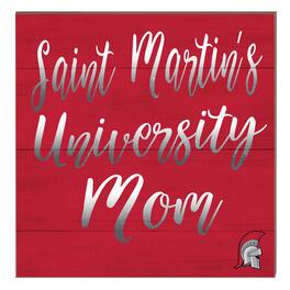 Jardine - Saint Martin's Saints 10" x 10" Mom Plaque - Red