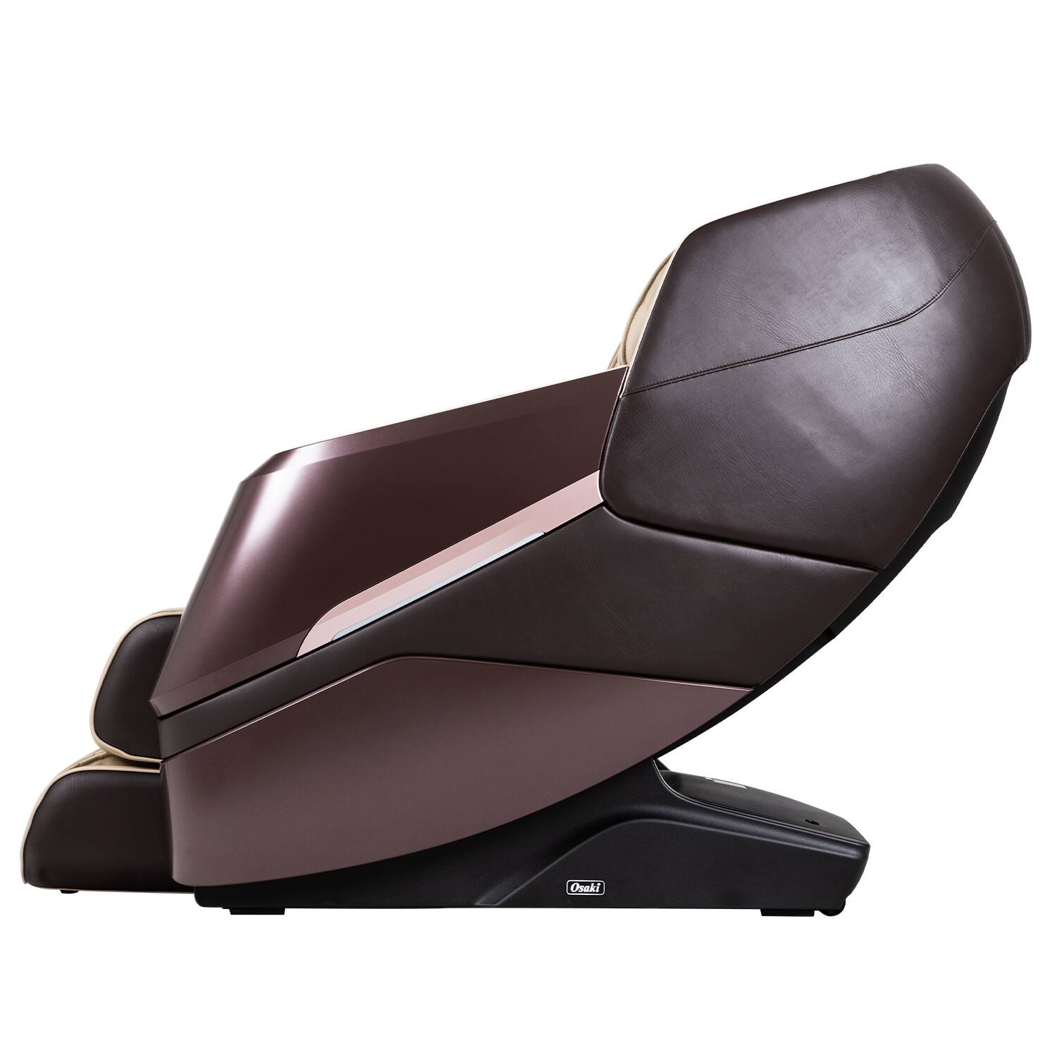 Left. Osaki - Tao 3D Zero Gravity Massage Chair With Dual Heating - Beige.