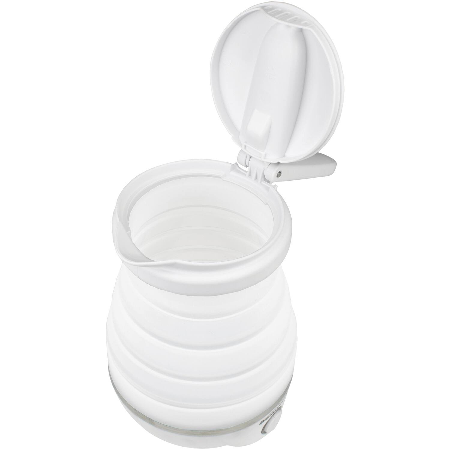Back. Brentwood - Brentwood Kt-1508w .85-quart Dual-voltage Collapsible Travel Kettle (white) - white.