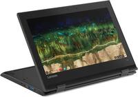 Lenovo - 500e 2nd Gen Certified Refurbished 4GB Ram 32GB SSD Black Retina Laptop - Shale Black - Front_Zoom