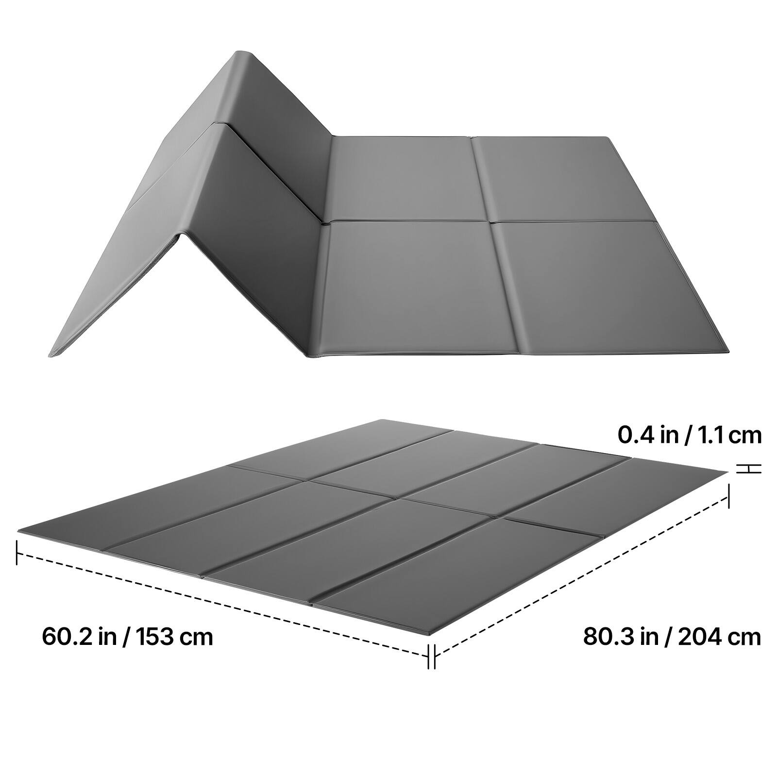 0.4 in/1.1 cm  
60.2 in/153 cm  
80.3 in/204 cm