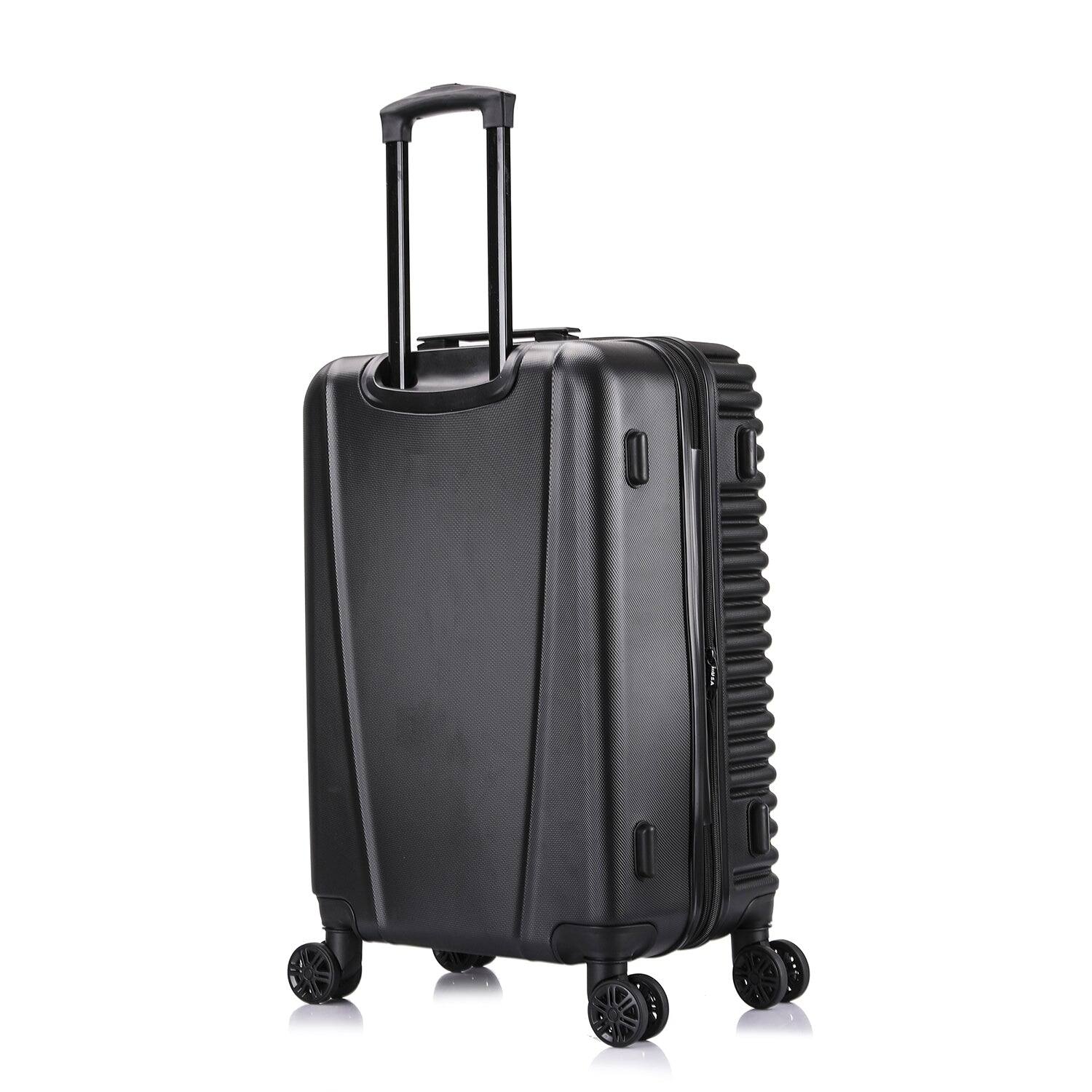 Alt View 1. InUSA - Ally lightweight hardside spinner luggage 24" - BLACK.