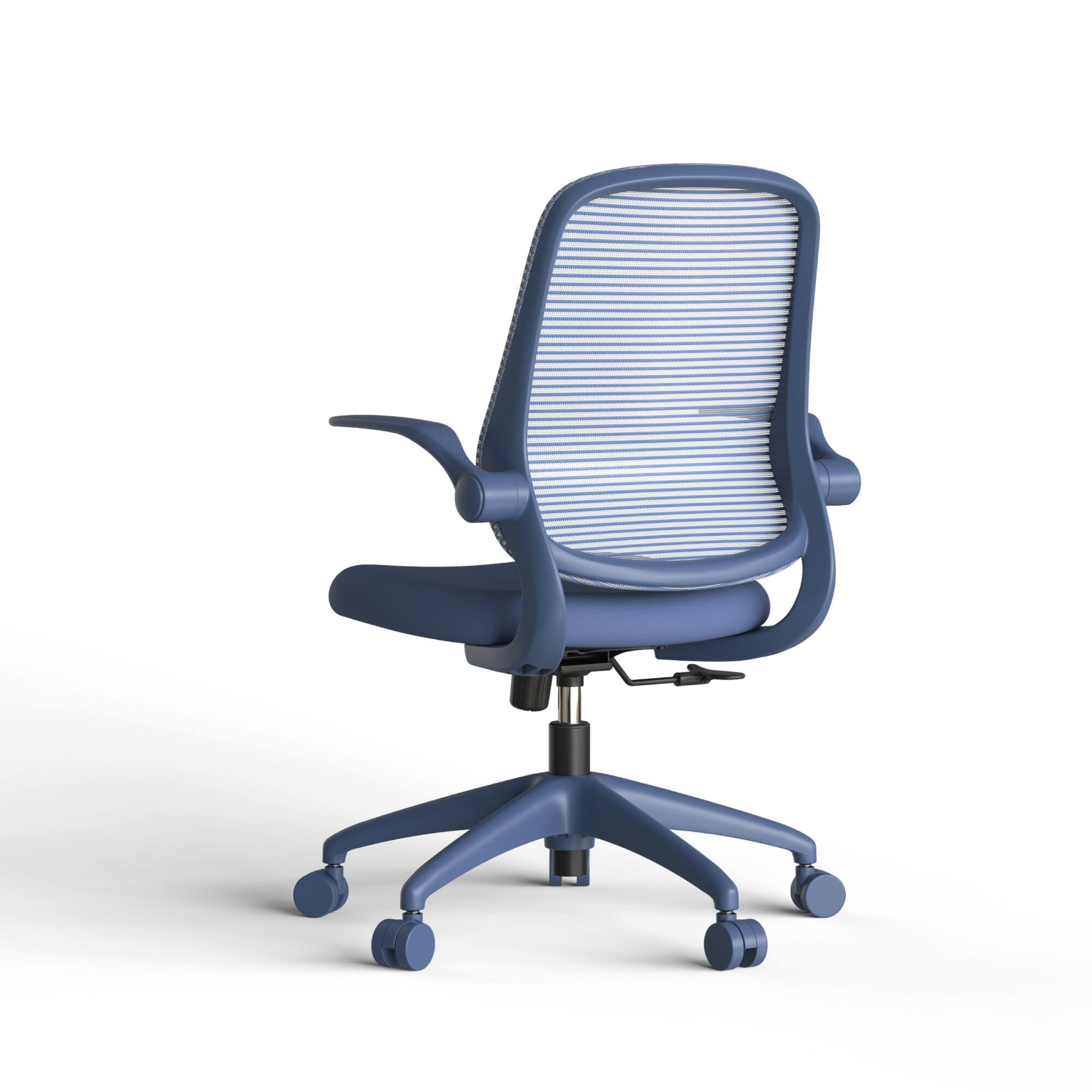 Alt View 2. Forest'nSky - Modern Ergonomic Office Chair – BIFMA Certified, 3D Flipping Arms, Fabric High-Back Executive Desk Chair,Blue - Blue.