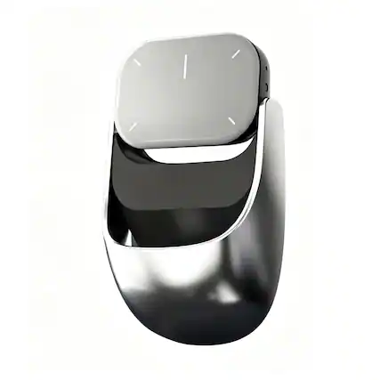 Front. PRIMEPLUS - Wireless Controll ChatGpt Detachable Air Mouse Wireless Touchpad All-in-one Pocket AI Recording Enabled Mouse Office - Silver.