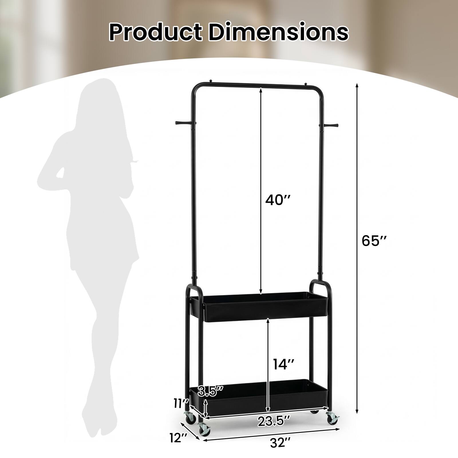 Product Dimensions: 40" x 65" x 14" x 3.5" x 11" x 12" x 23.5" x 32"