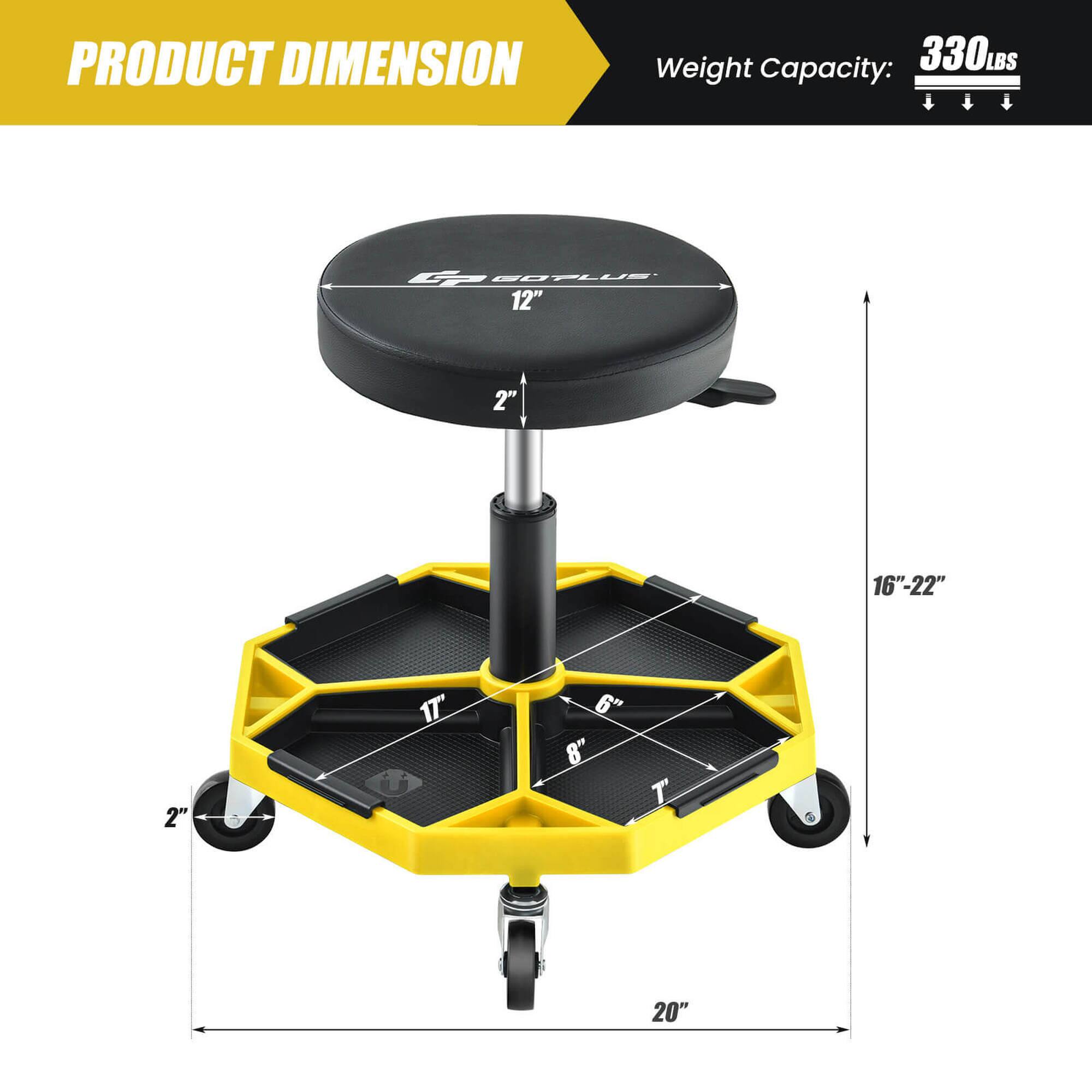 PRODUCT DIMENSION  
Weight Capacity: 330LBS  
12"  
2"  
16"-22"  
2"  
17"  
6"  
8"  
20"