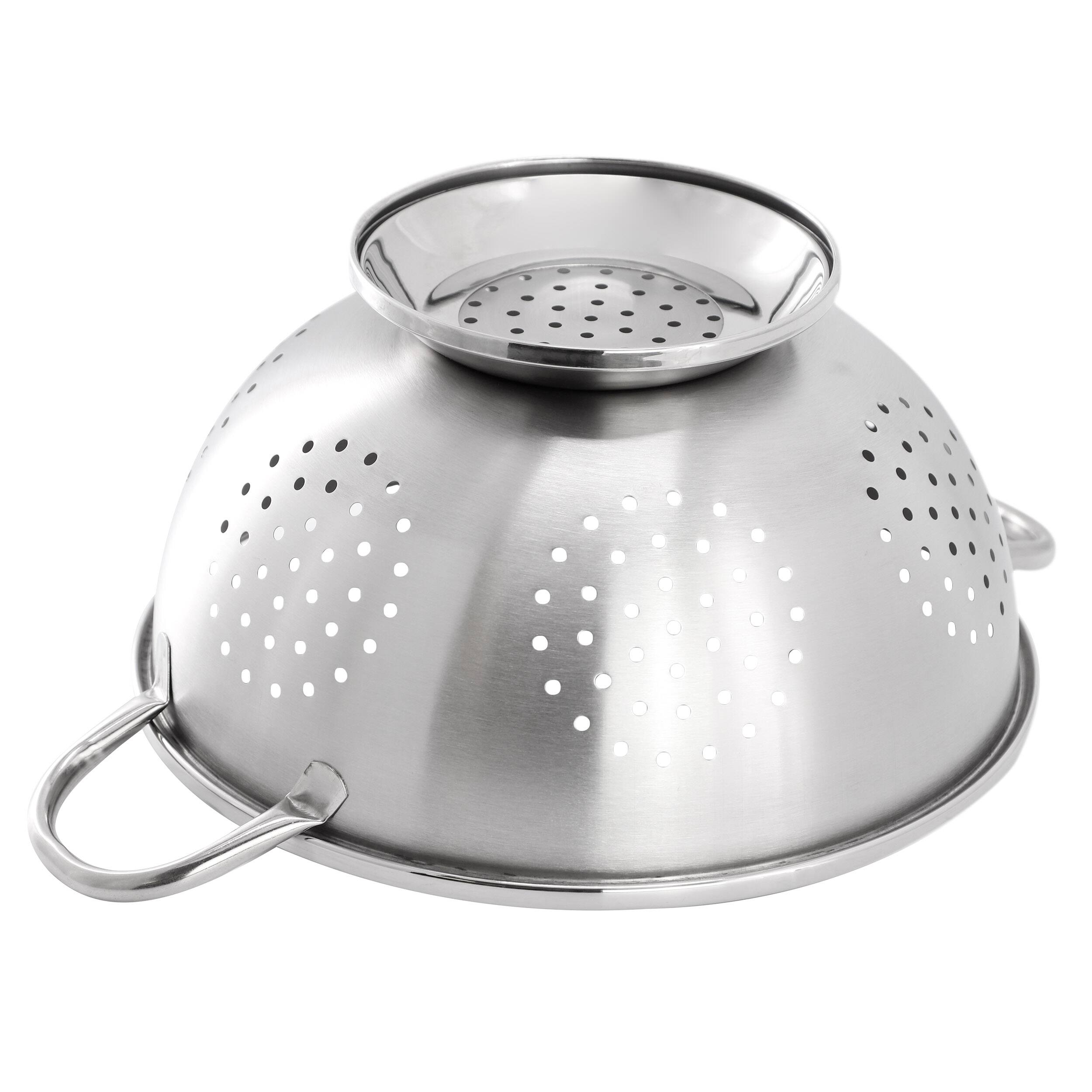 Alt View 1. Oster - Oster Corden 5 Quart Stainless Steel Colander in Brushed Silver.