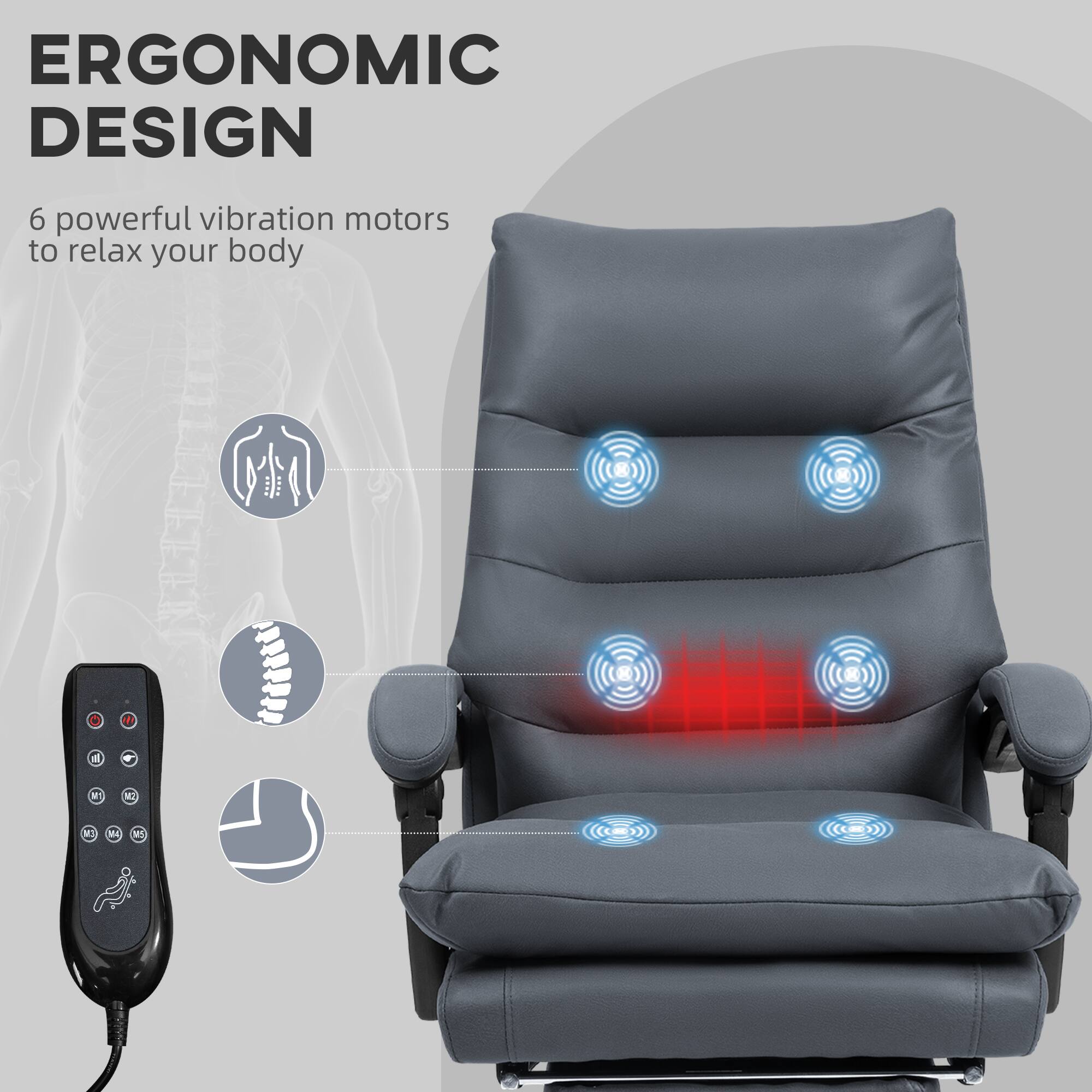 ERGONOMIC DESIGN

6 powerful vibration motors to relax your body