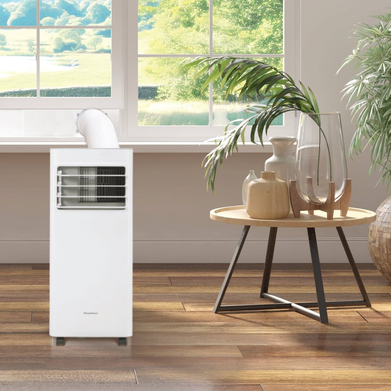 Alt View 25. Keystone - Keystone 5,000 BTU DOE/8,500 BTU ASHRAE 250 Sq. Ft. Portable Air Conditioner with Remote - White.