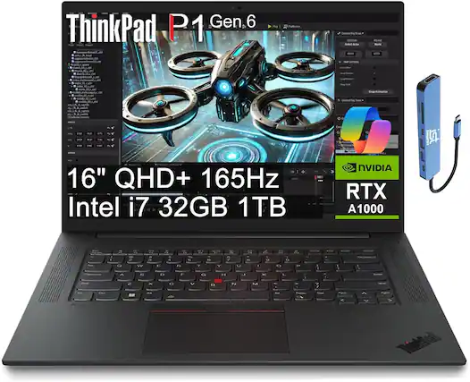 ThinkPad P1 Gen.6
16" QHD+ 165Hz
Intel i7 32GB 1TB
NVIDIA RTX A1000