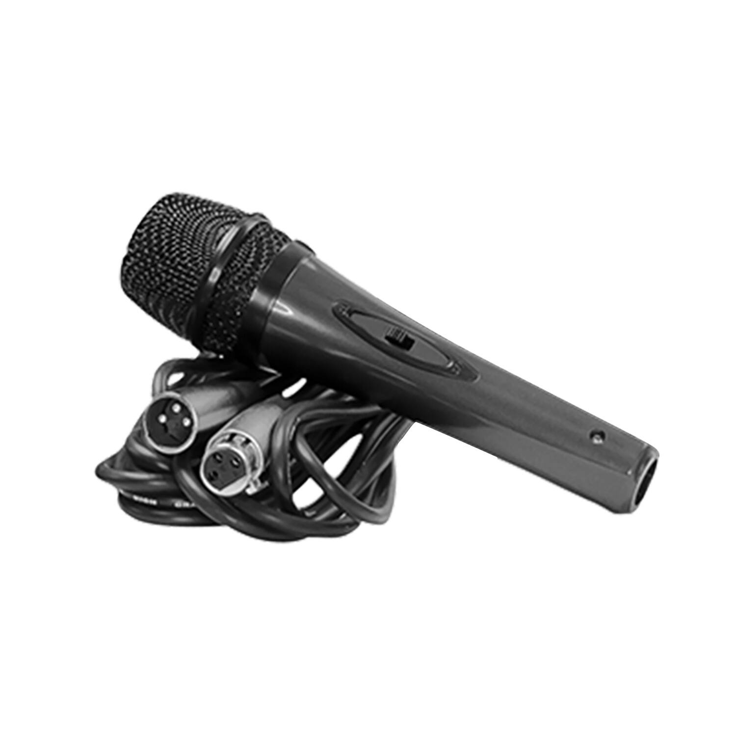 Back. Gemini - Gemini Gsp Series Portable Bluetooth True Wireless Pa Speaker With Media Player, Lights, Stand, And Microphone, Black - Black.