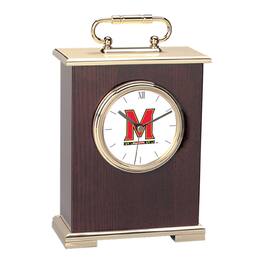 Jardine - Maryland Terrapins Logo Carriage Clock - Gold
