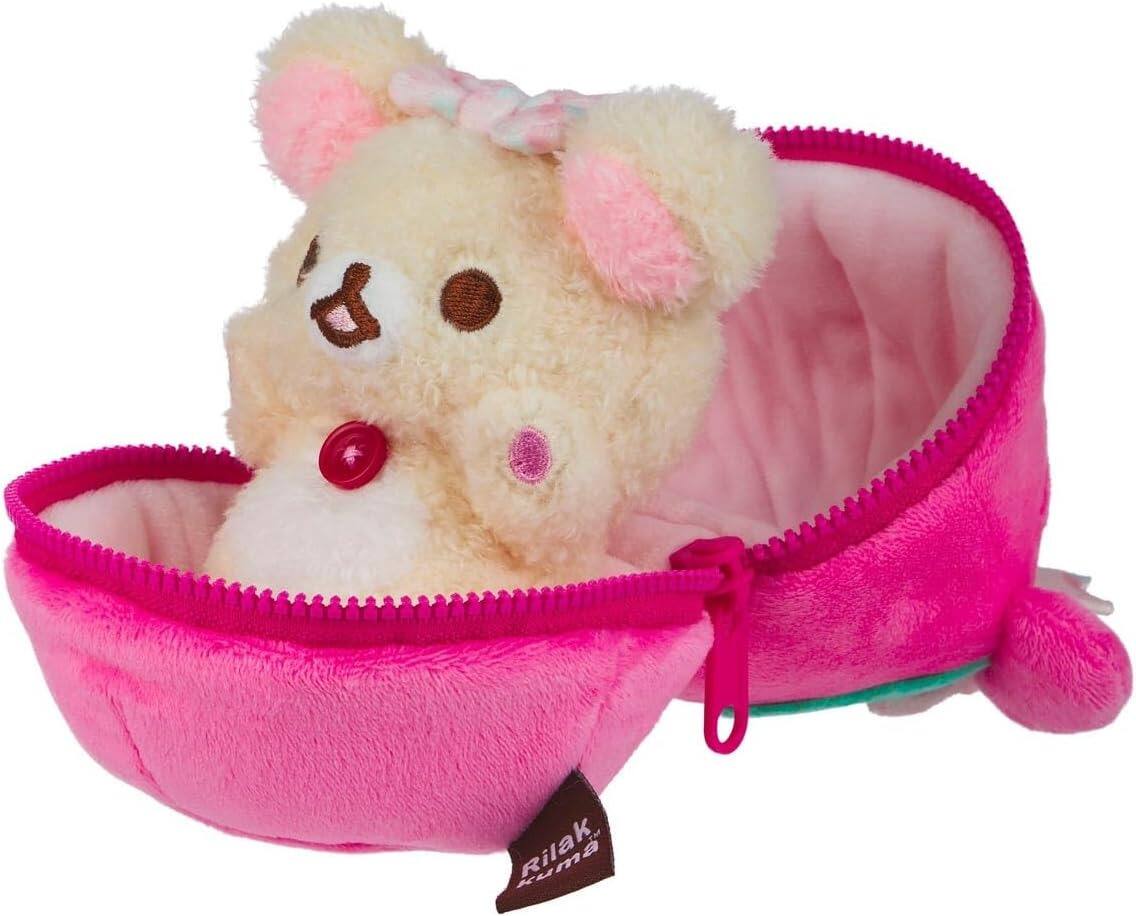 Alt View 2. Rilakkuma - Korilakkuma San-X Original: In a Strawberry Plush.