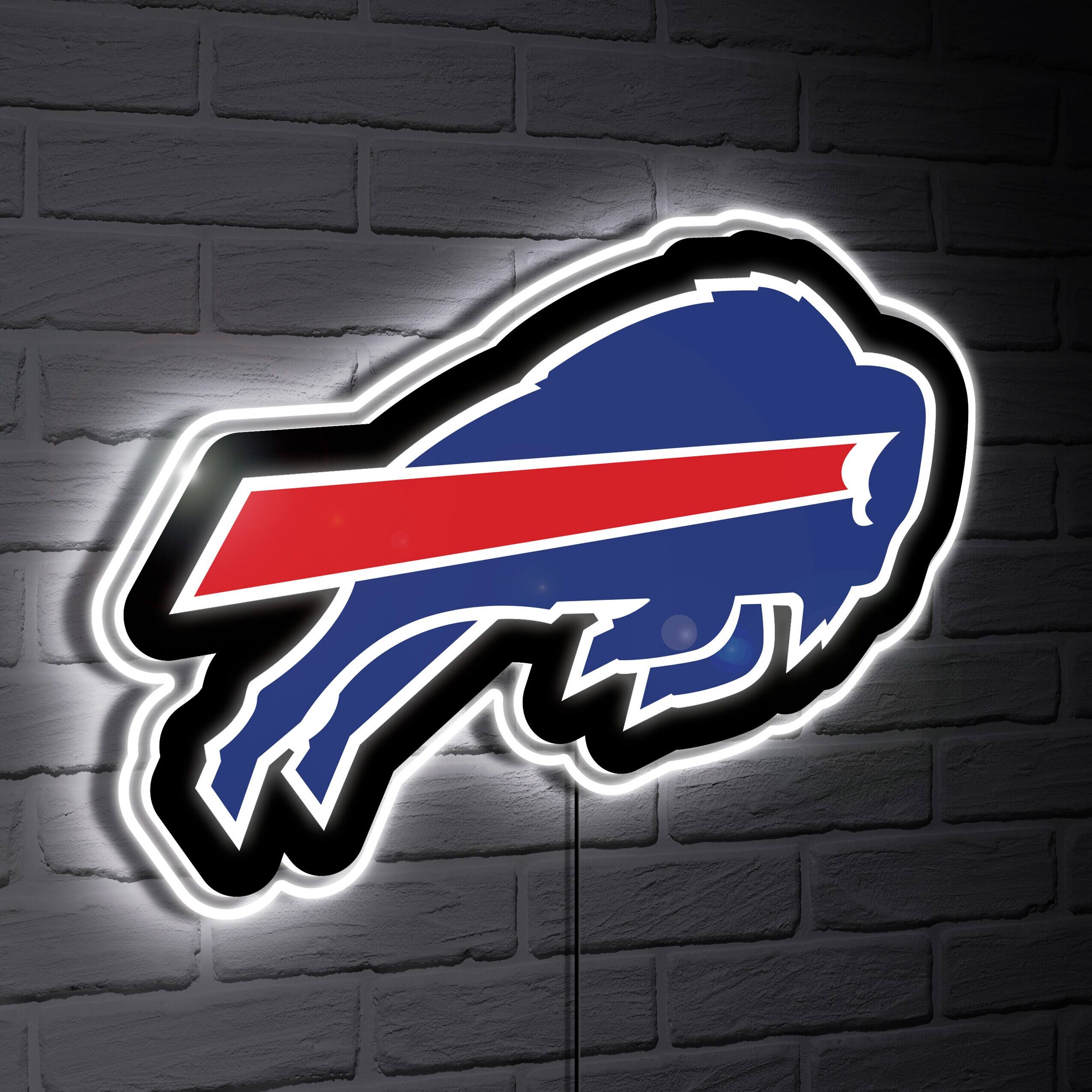Buffalo Bills LED Team Logo Shaped Lighted Wall Sign