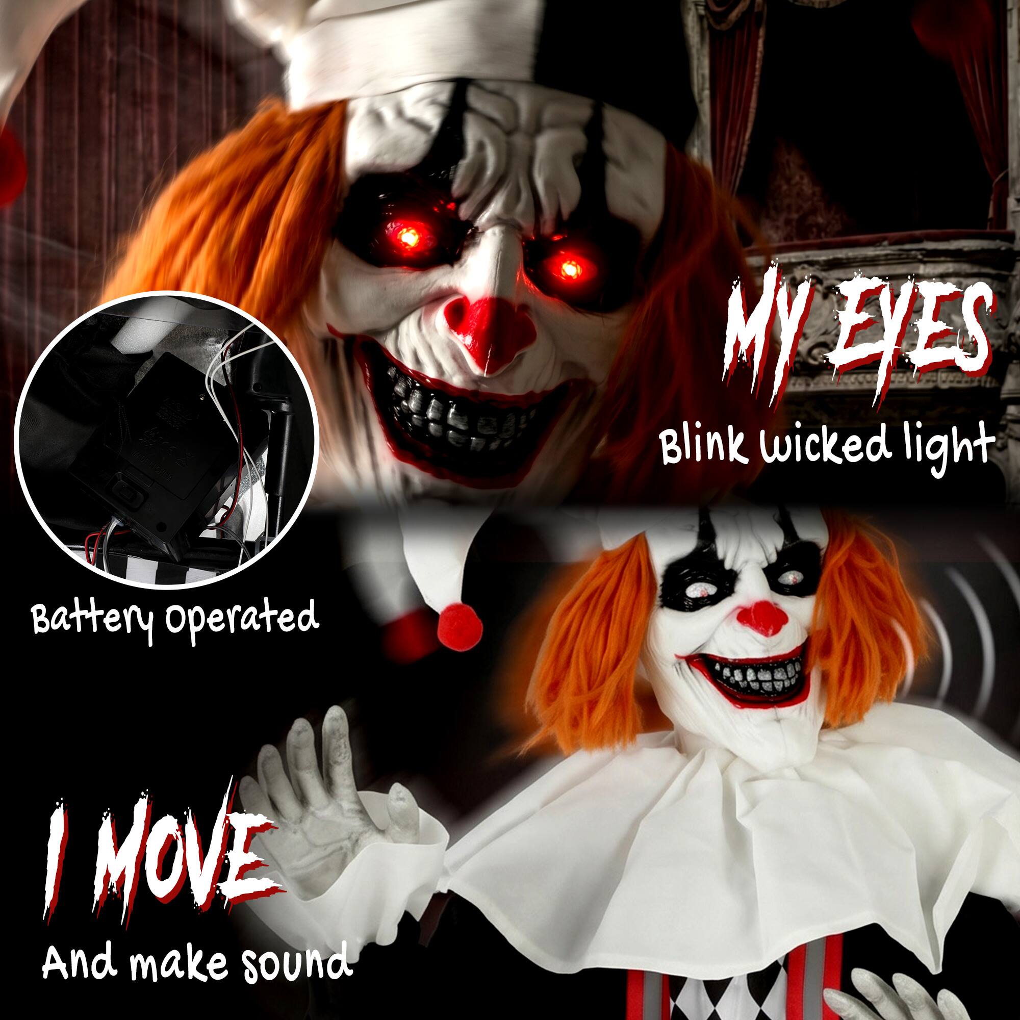 MY EYES Blink wicked light  
Battery operated  
I MOVE And make sound
