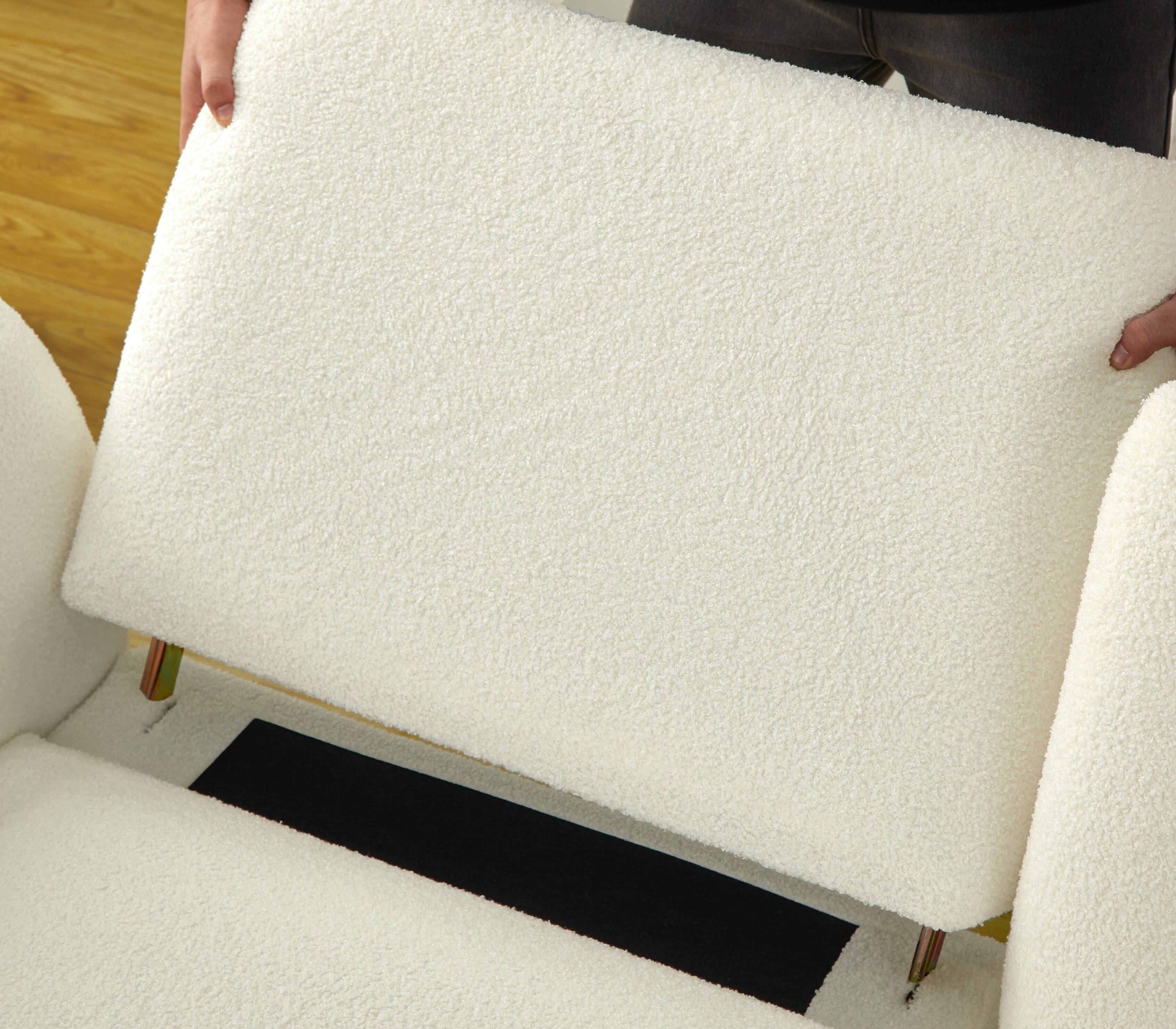 Alt View 1. Electra Tech Xpress - Sectional Sofa Couch,Convertible U Shaped Sectional for Living Room,Modular L Shaped Couch with Removable Ottoman - White.