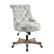 Front Zoom. Linon Home Décor - Scotmar Plush Button-Tufted Adjustable Office Chair With Wood Base - Off-White Floral.