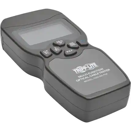 TRIPP-LITE
MULTI-FUNCTION OPTICAL CABLE TESTER
MODEL: T020-001-PSF
OP SL
dBm W
REF
RL
MIN OSL