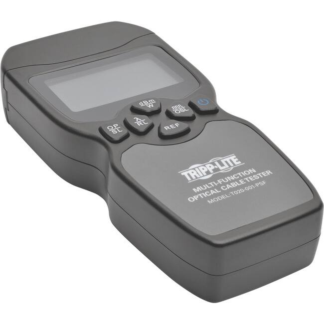 TRIPP-LITE  
MULTI-FUNCTION OPTICAL CABLE TESTER  
MODEL: T020-001-PSF  

OP SL  
dBm W  
REF  
RL  
MIN OSL