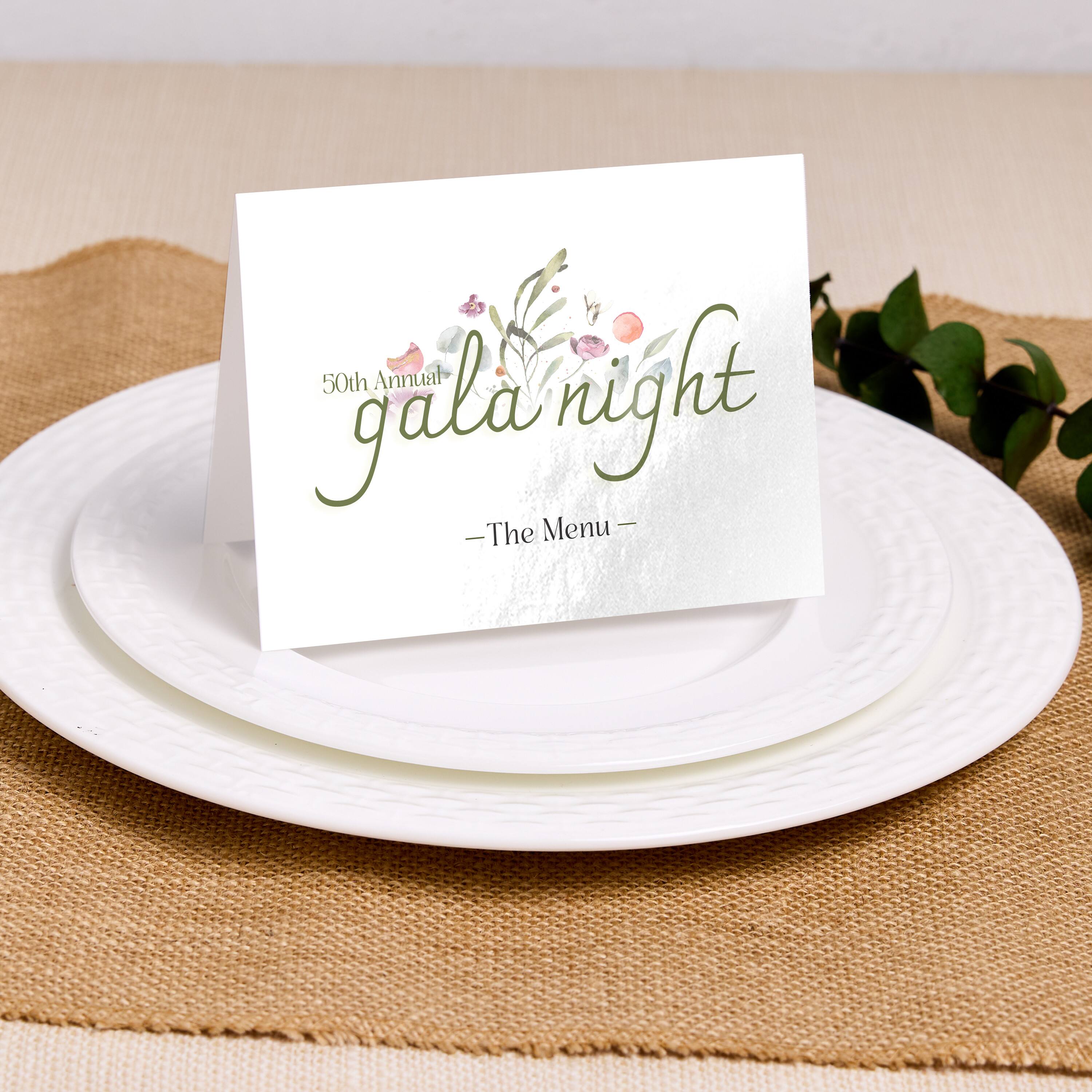 50th Annual Gala Night  
— The Menu —