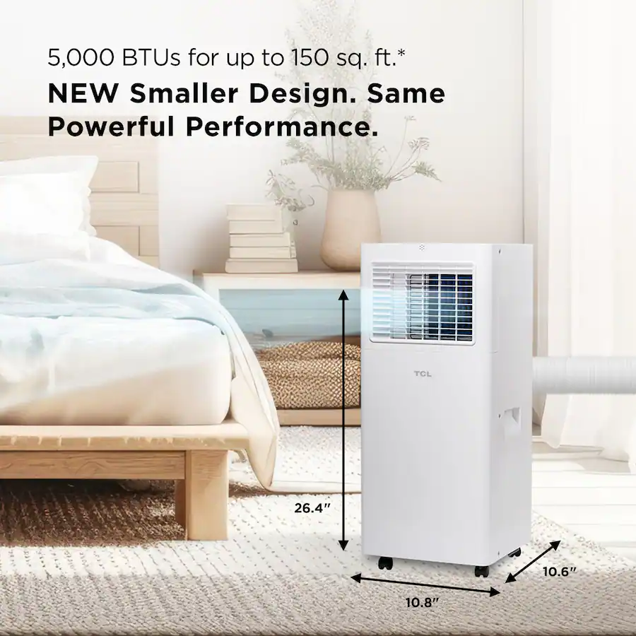 Sq Ft Best Small Room Ac Unit TCL 150 5,000 BTU SACC (8,100 BTU