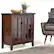 Left. Simpli Home - Artisan Low Storage Cabinet - Russet Brown.