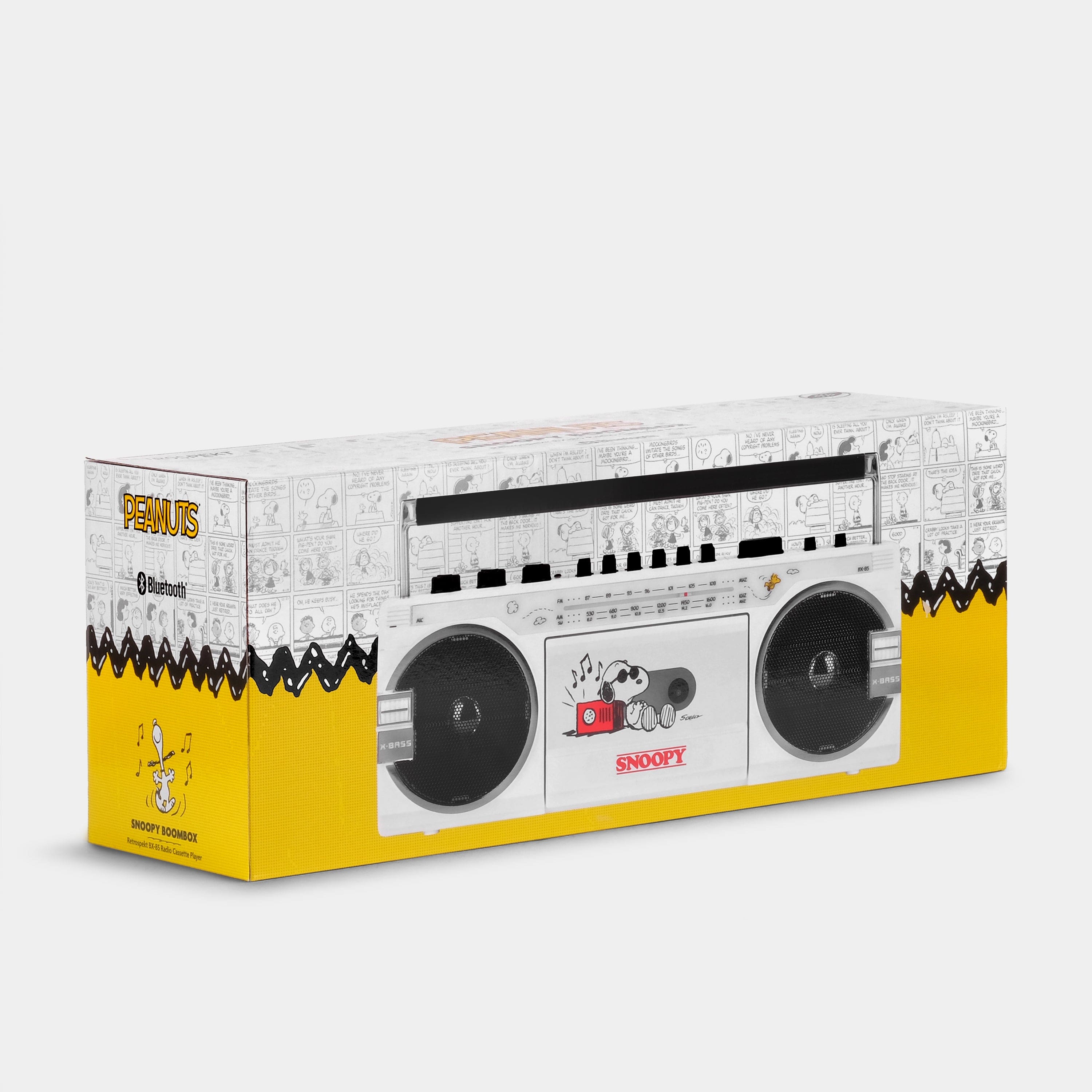 Retrospekt Peanuts Snoopy BX 85 Cassette Player Boombox White BX