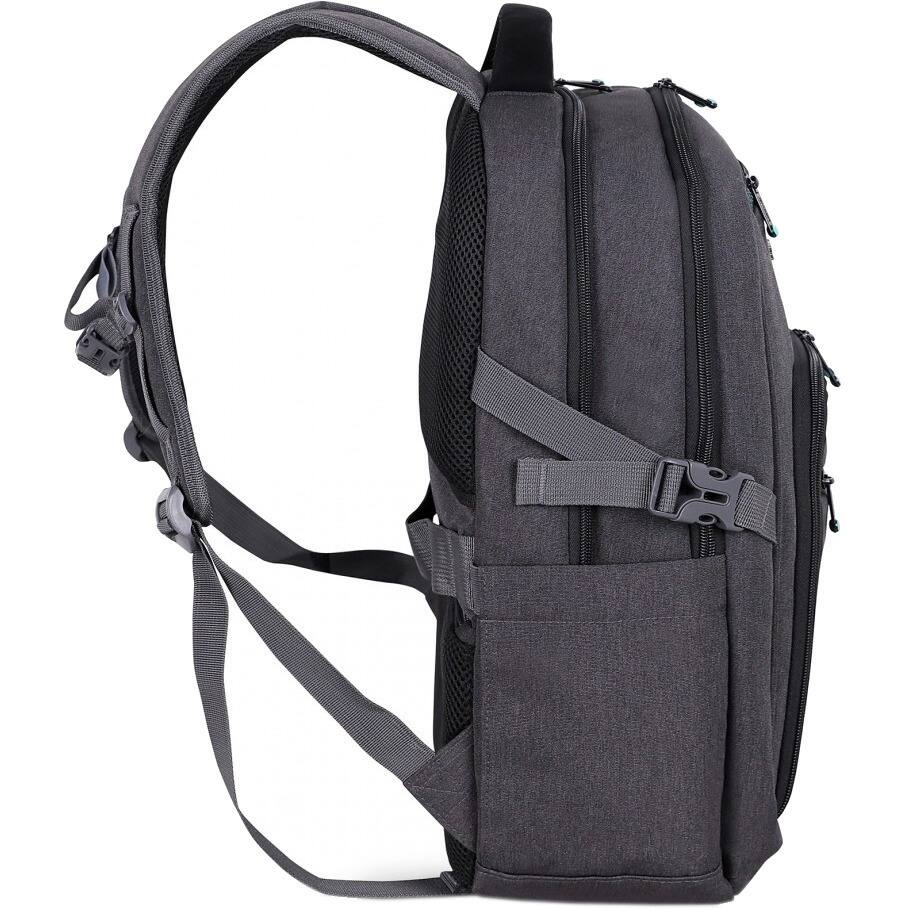 Alt View 3. Urban Factory - Urban Factory Carrying Case (Backpack) for 10.5" to 17.3" Notebook, Tablet, Smartphone - Gray/Black - Water Resistant - Gray/Black.