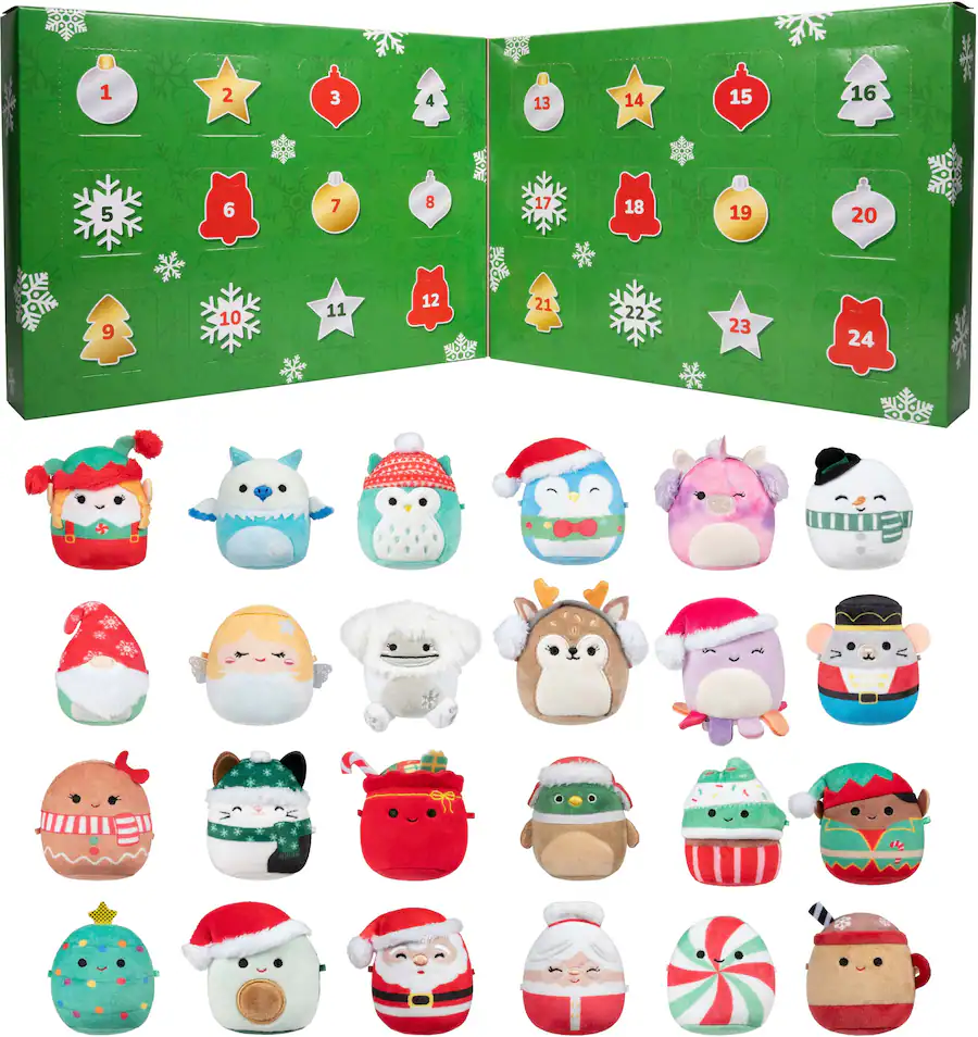 Jazwares Squishmallows 24 Day Micromallows Holiday Advent Calendar