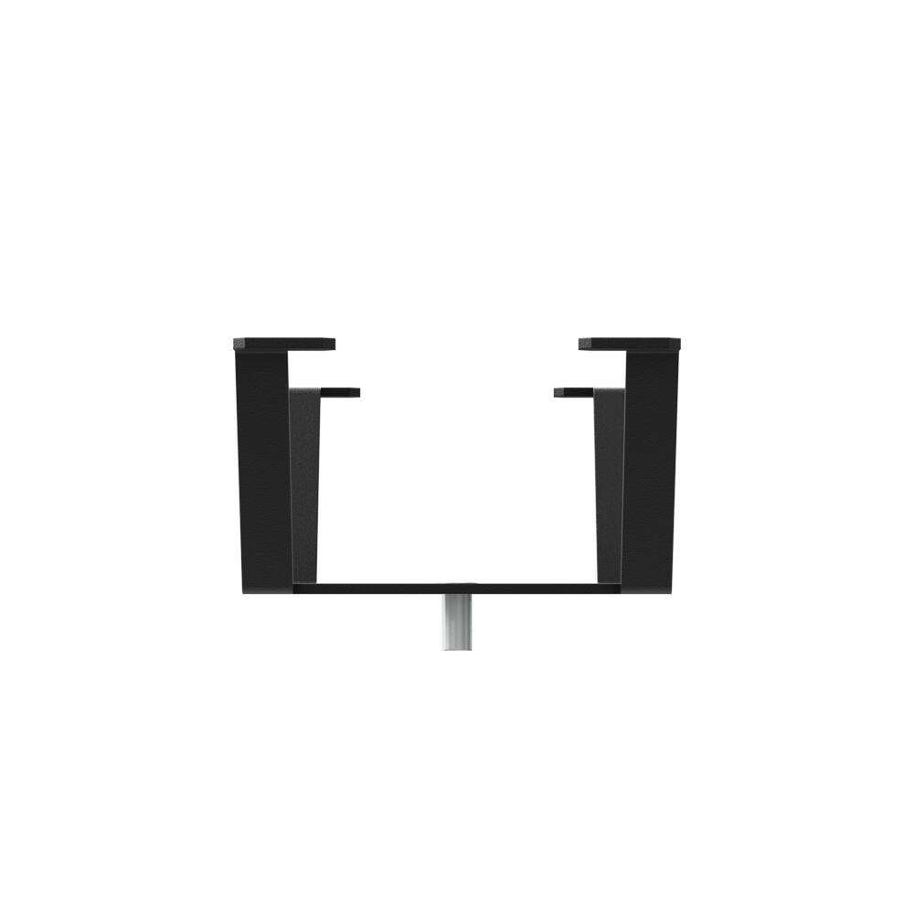 Alt View 10. RackSolutions - RackSolutions 1-Unit Mac Mini Vertical Bracket for Modular Shelf (M4, 2024) - Black.